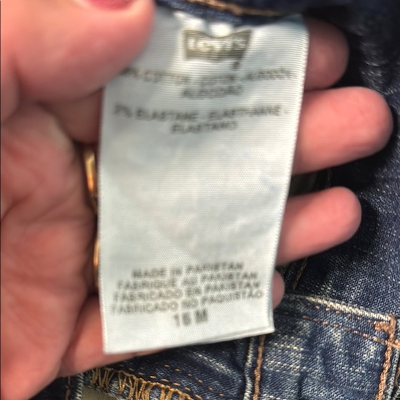 Levi's Blue Straight Leg Jeans Classic Style 512 #34 - Picture 9 of 10